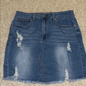 jean skirt